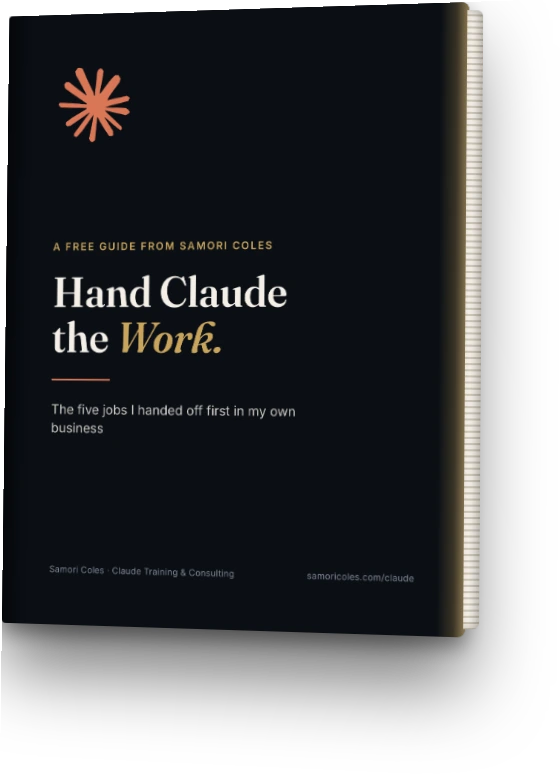 Hand Claude the Work, the free guide from Samori Coles